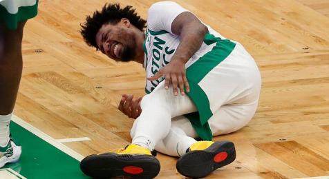 V站体育新闻-斯玛特或遭跟腱撕裂？慢镜头显示与杜兰特并不相同